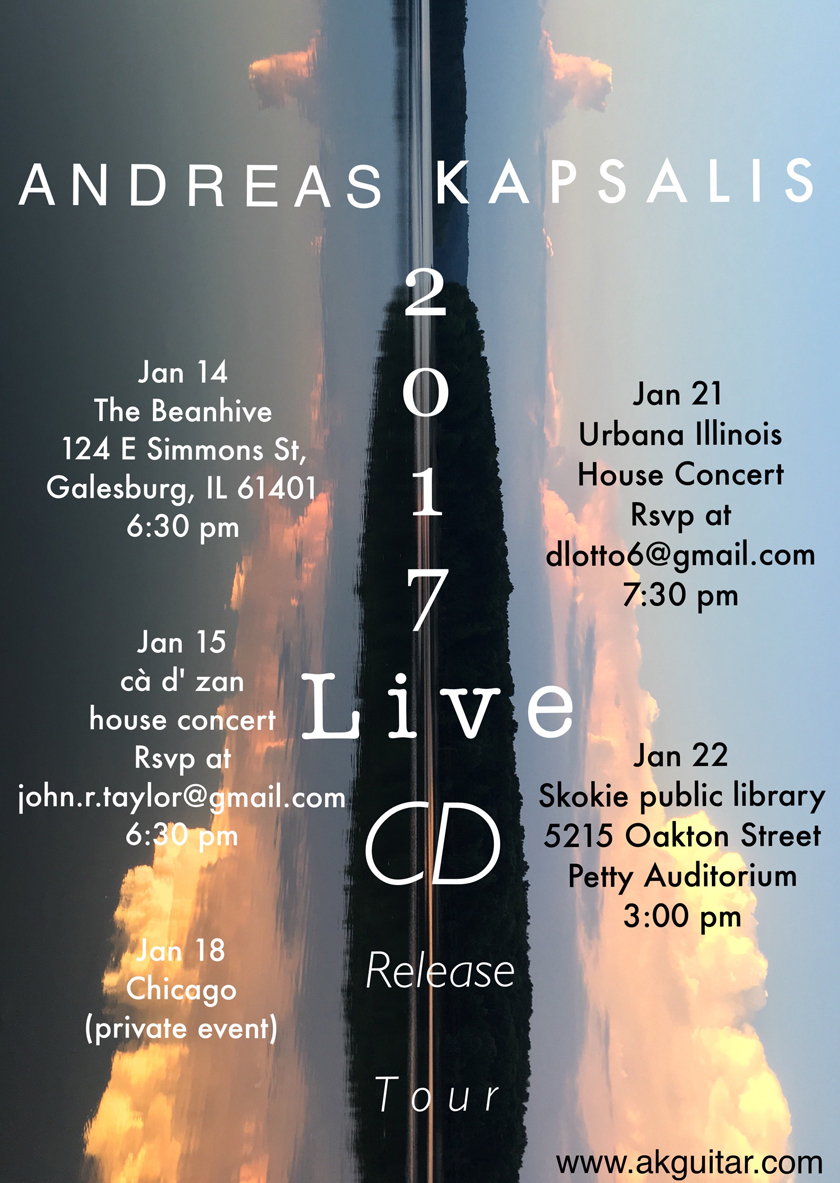 Jan. 2017 - CD Release Tour